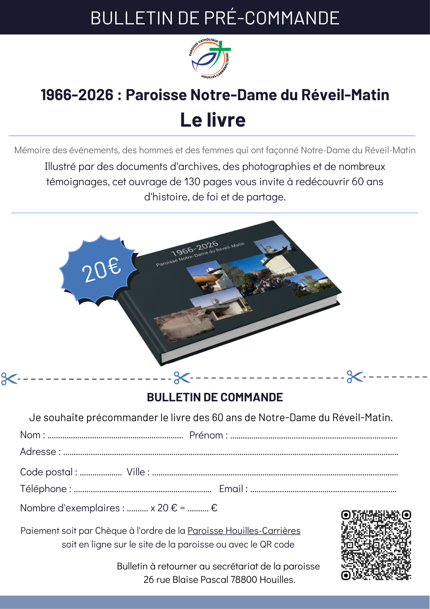 Flyer Souscription BENEDICTION ANIMAUX 2026 PARIOISSE HC